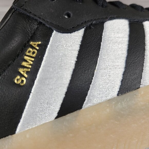 Adidas Sambae OG Leather Shoes Black/Gum Sole ID0436 - Women's Size 10 - Picture 11 of 16